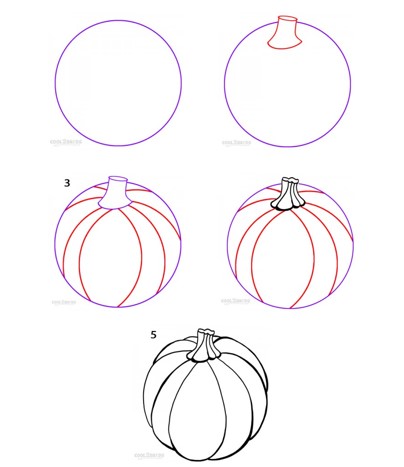 Dibujos de Una Calabaza - Idea 25