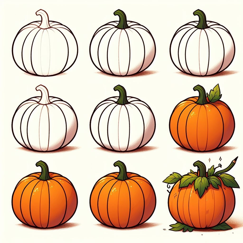 Dibujos de Una Calabaza - Idea 28