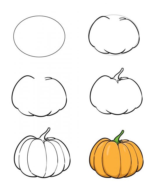 Dibujos de Una Calabaza - Idea 30