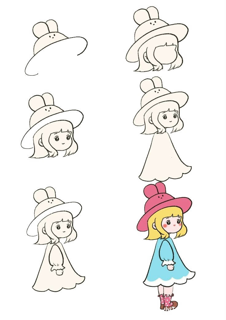 Dibujos de Una niña bonita - Idea 34