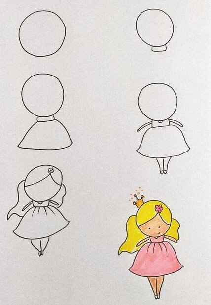 Dibujos de Una niña de 10 años