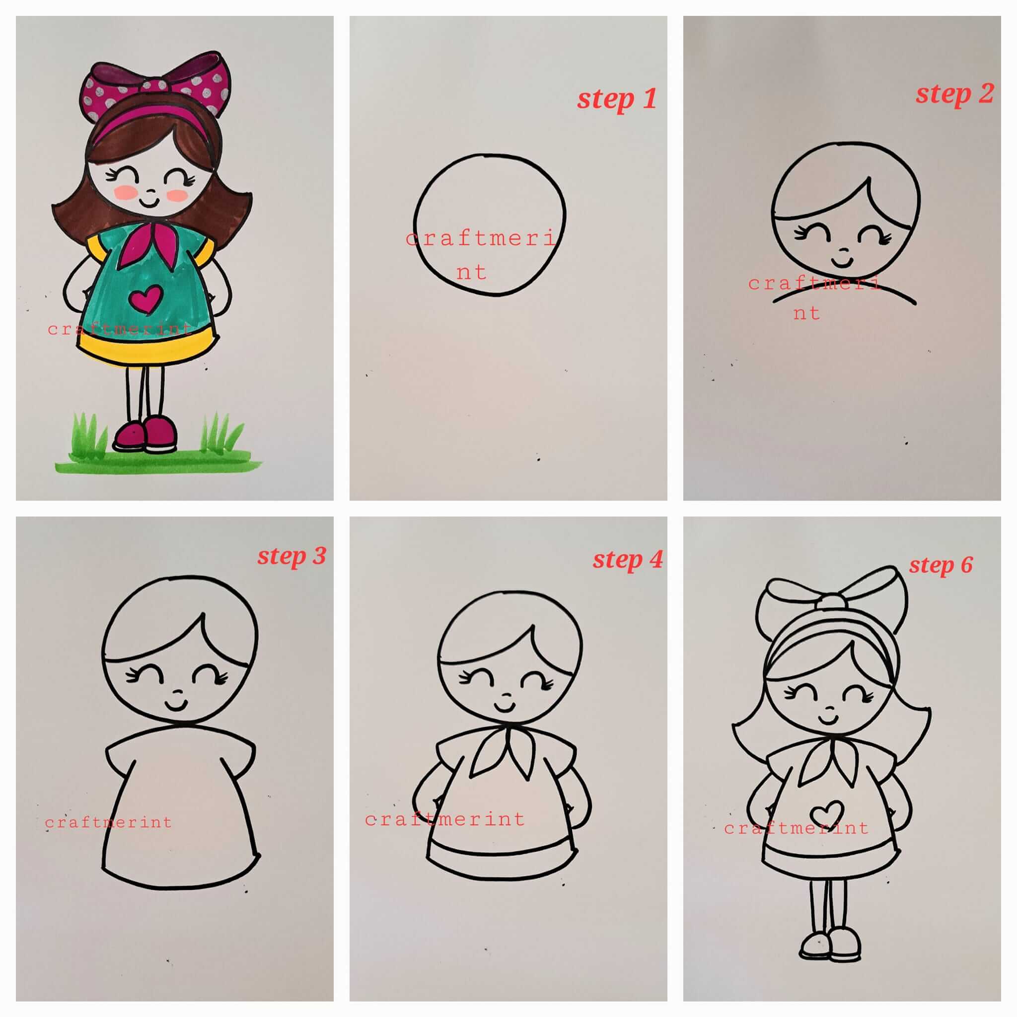 Dibujos de Una niña hermosa - Idea 20