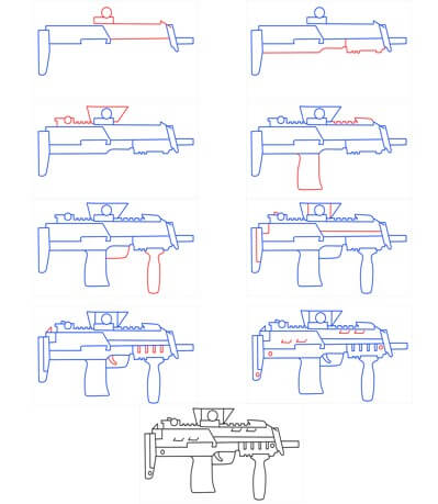 Dibujos de Una pistola grande