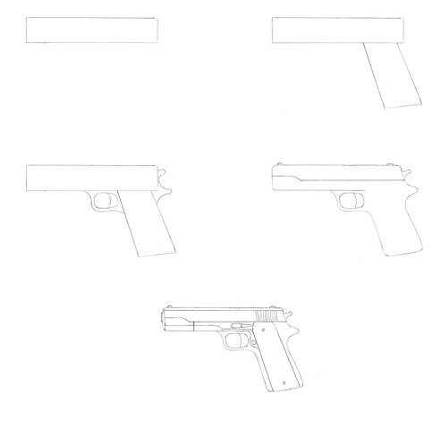 Dibujos de Una pistola – Idea 10