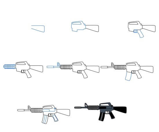 Dibujos de Una pistola – Idea 13