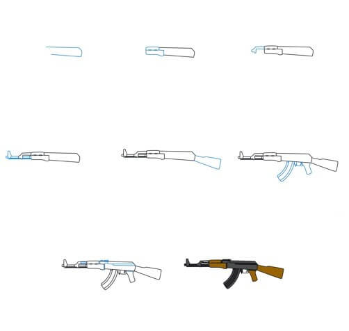 Dibujos de Una pistola – Idea 15