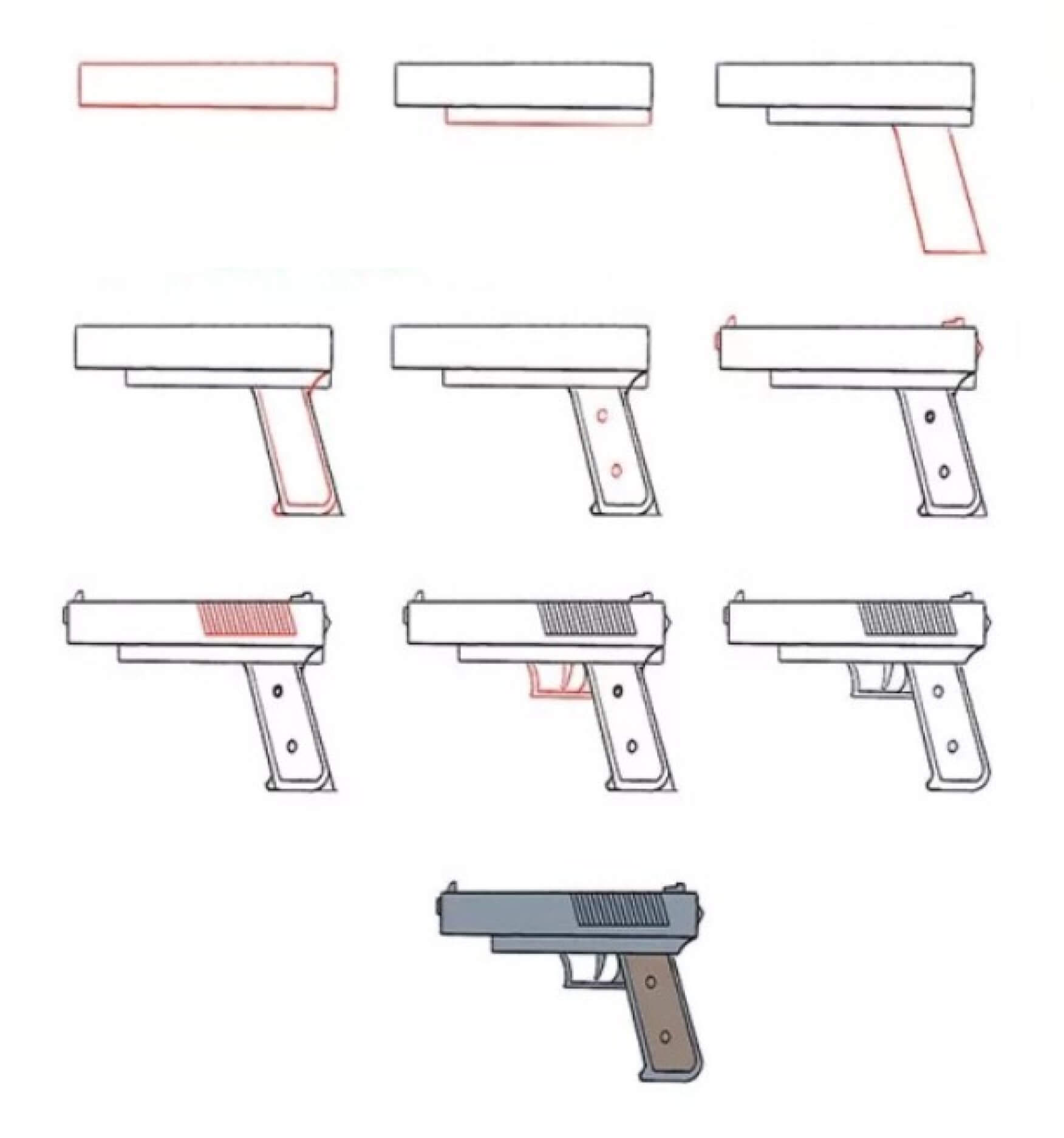 Dibujos de Una Pistola – Idea 30