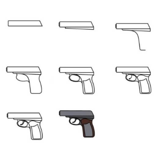 Dibujos de Una Pistola – Idea 32