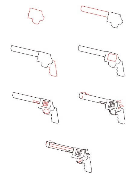 Dibujos de Una pistola M500