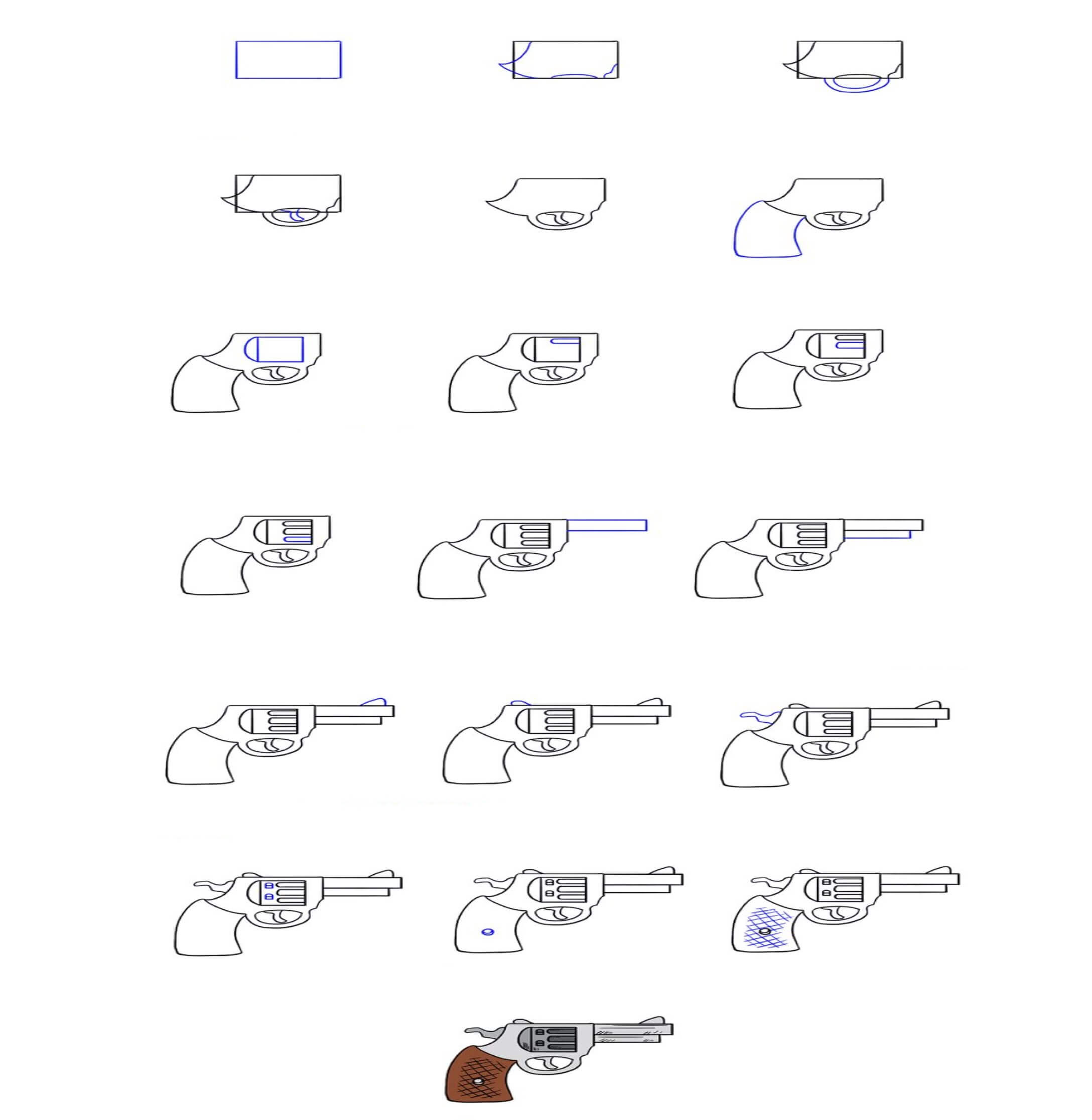 Dibujos de Una pistola Rulo – Idea 35