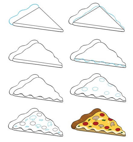 Dibujos de Una Pizza - Idea 22