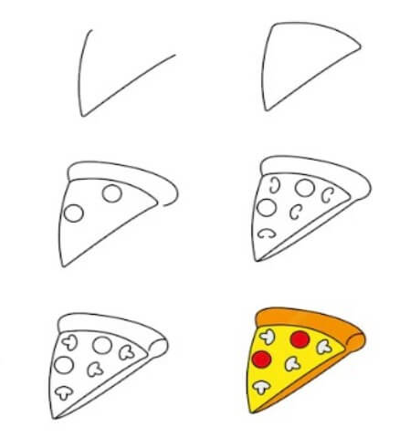 Dibujos de Una Pizza - Idea 23