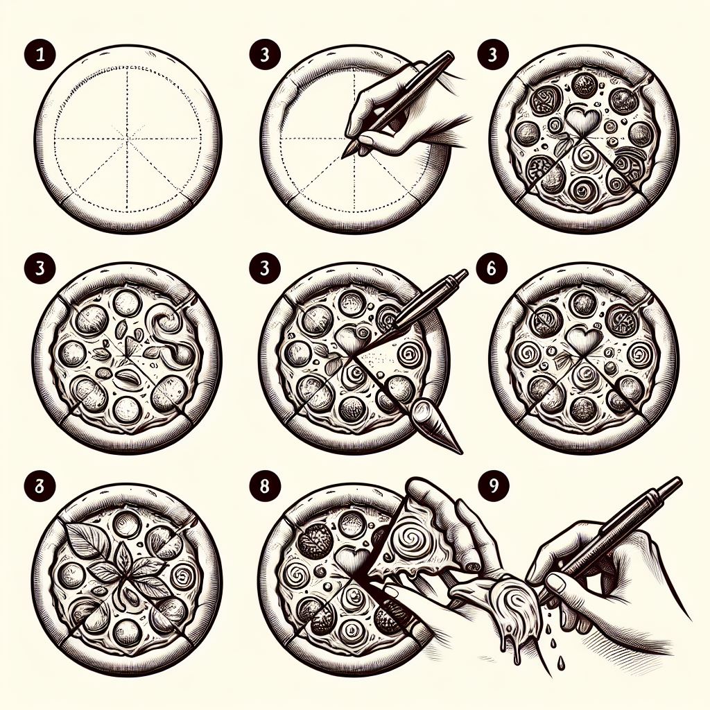 Dibujos de Una Pizza - Idea 28