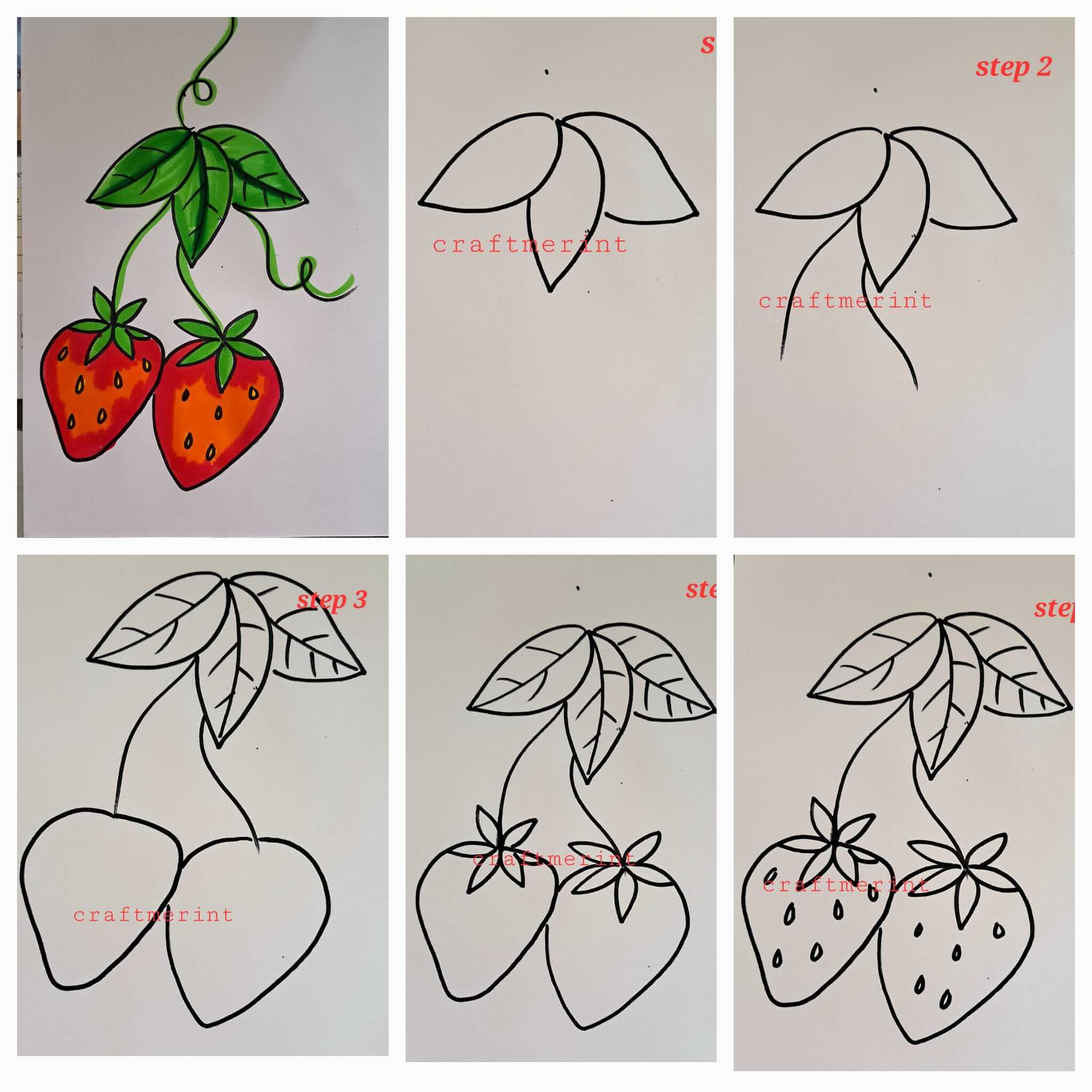 Dibujos de Fresas para bordar