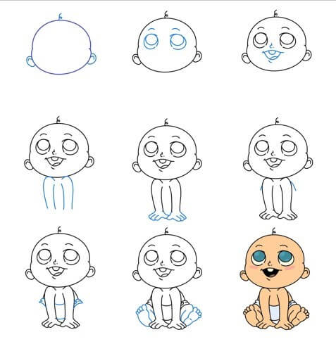 Dibujos de Bebe Tierno