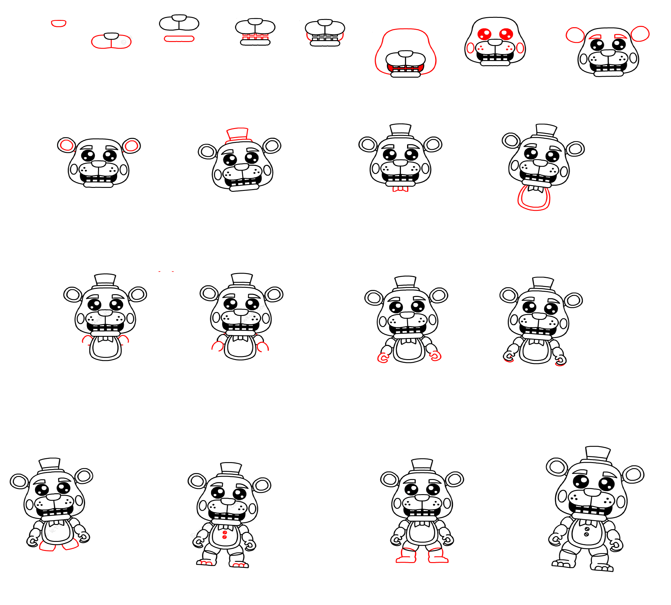 Dibujos de Five Nights at Freddy's (FNAF) - Idea 2