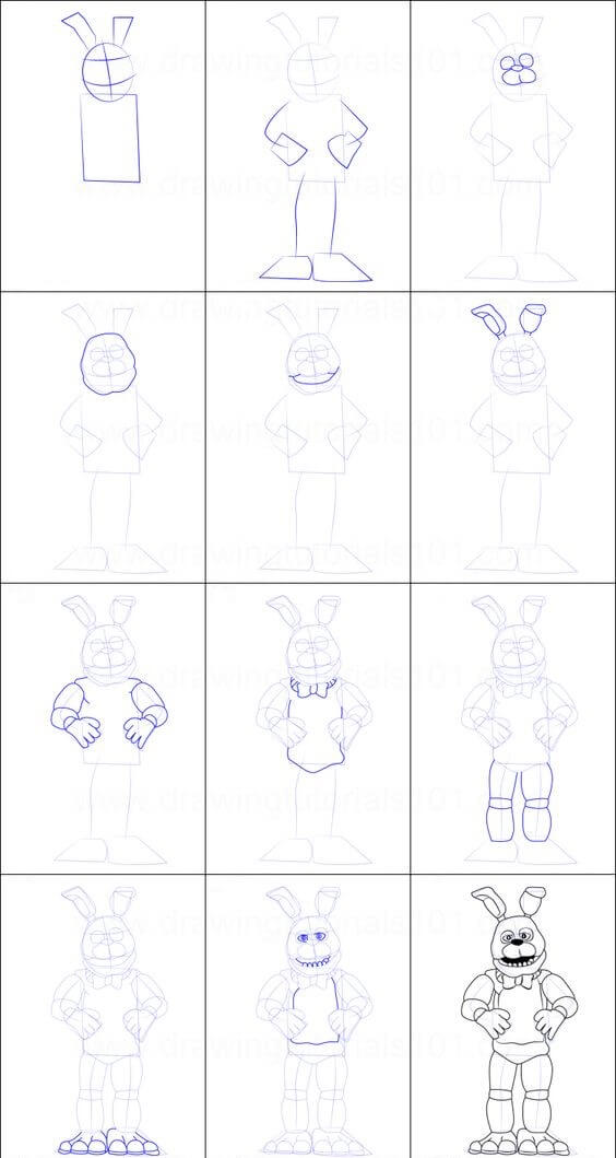 Dibujos de Five Nights at Freddy's (FNAF) - Idea 3