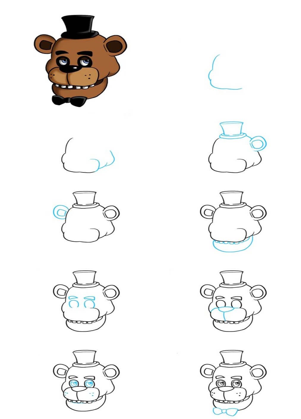 Dibujos de Five Nights at Freddy's (FNAF) - Idea 4