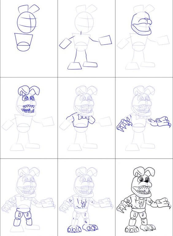 Dibujos de Five Nights at Freddy's (FNAF) - Idea 5