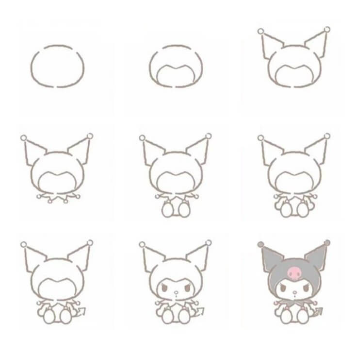 Dibujos de Kuromi Fácil