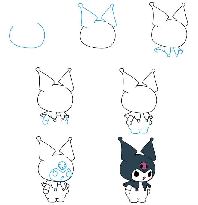 Dibujos de Kuromi - Idea 10