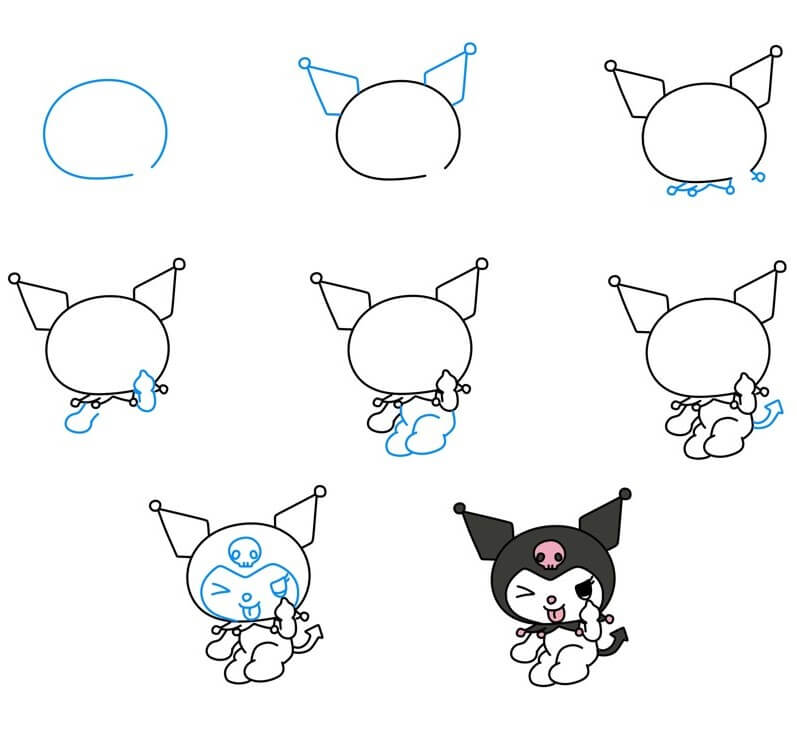 Dibujos de Kuromi - Idea 12