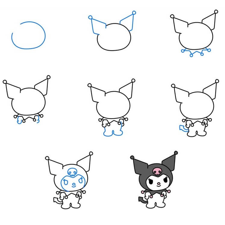 Dibujos de Kuromi - Idea 13