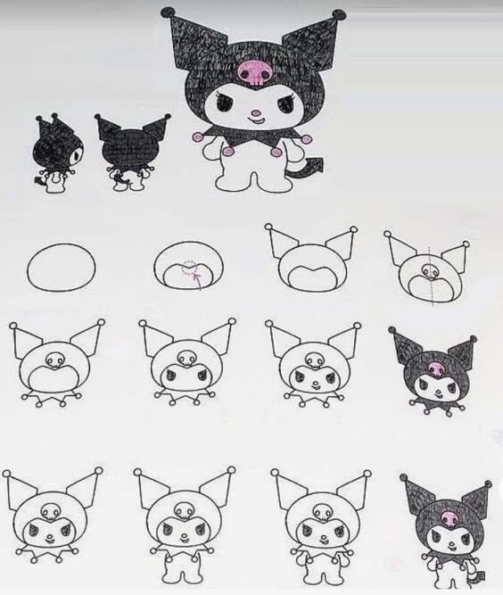 Dibujos de Kuromi - Idea 4