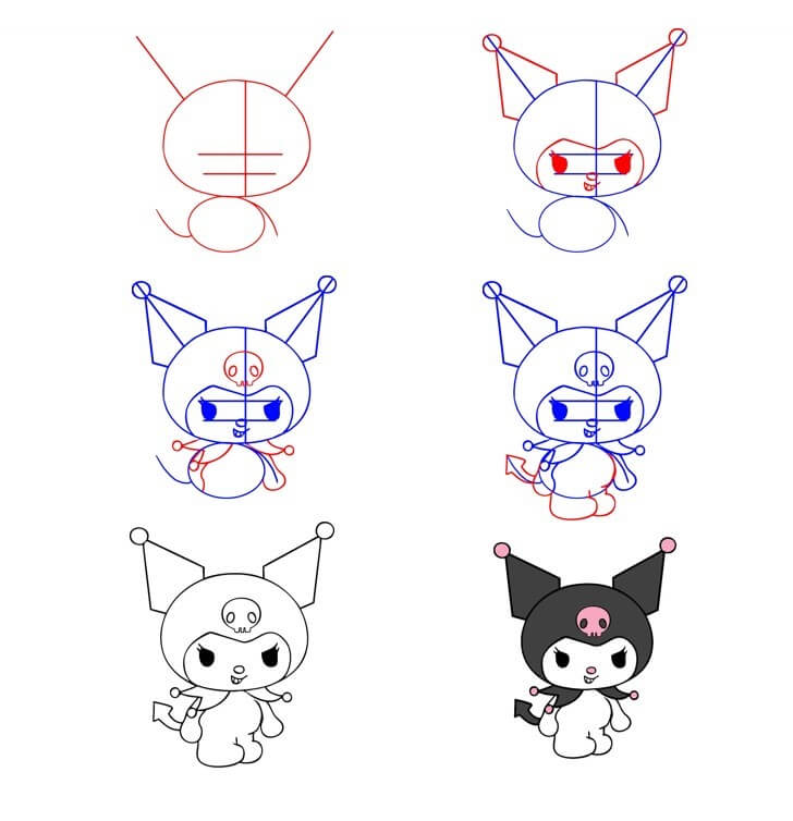 Dibujos de Kuromi - Idea 7