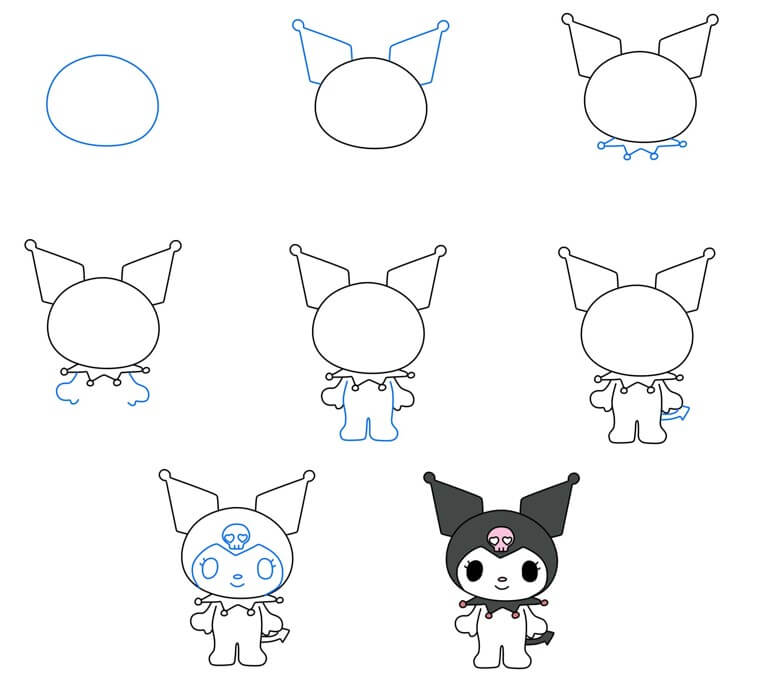 Dibujos de Kuromi para niñas