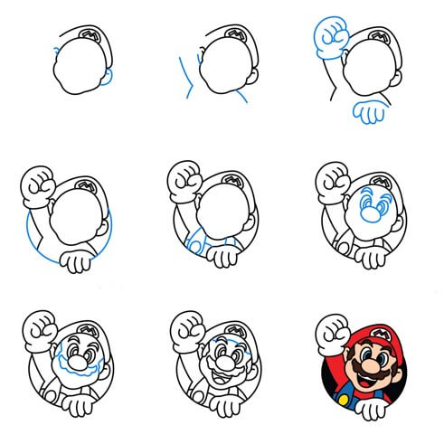 Dibujos de Mario genial