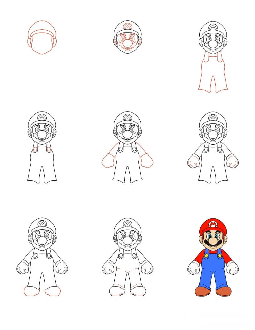 Dibujos de Mario - Idea 17