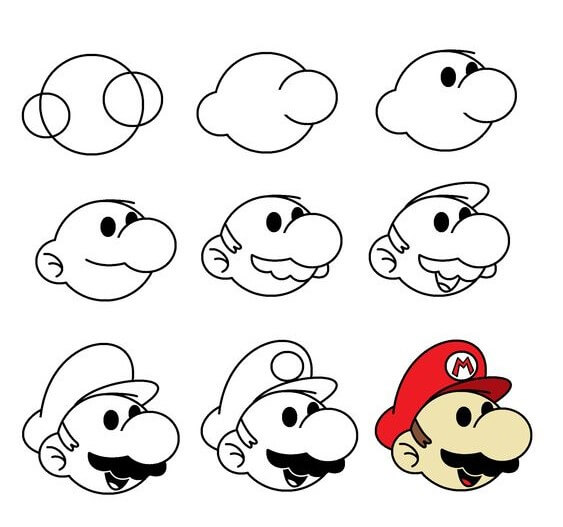 Dibujos de Mario y Luigi