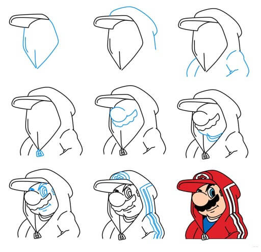 Dibujos de Mario y sus amigos