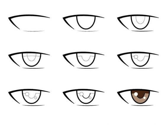 Dibujos de Ojos de Anime - Idea 10