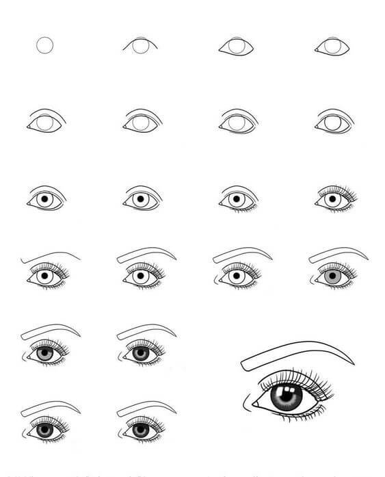 Dibujos de Ojos de Anime - Idea 16