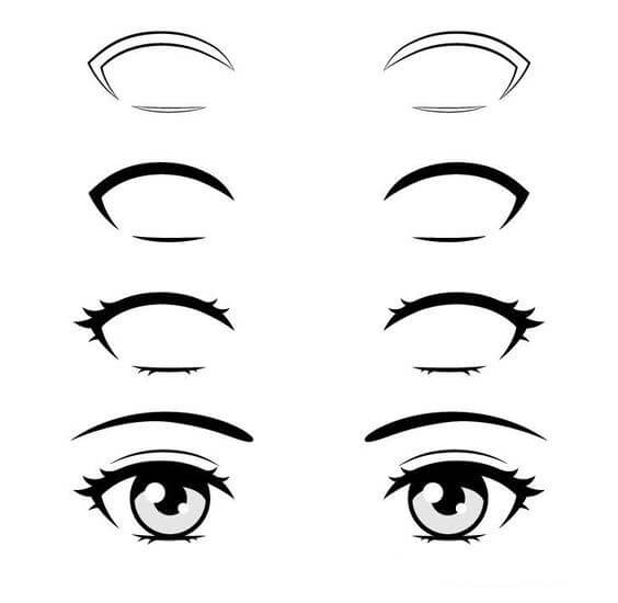 Dibujos de Ojos de Anime - Idea 22