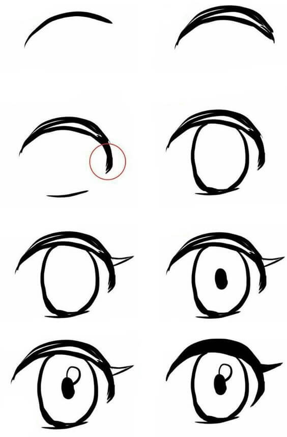 Dibujos de Ojos de Anime - Idea 31