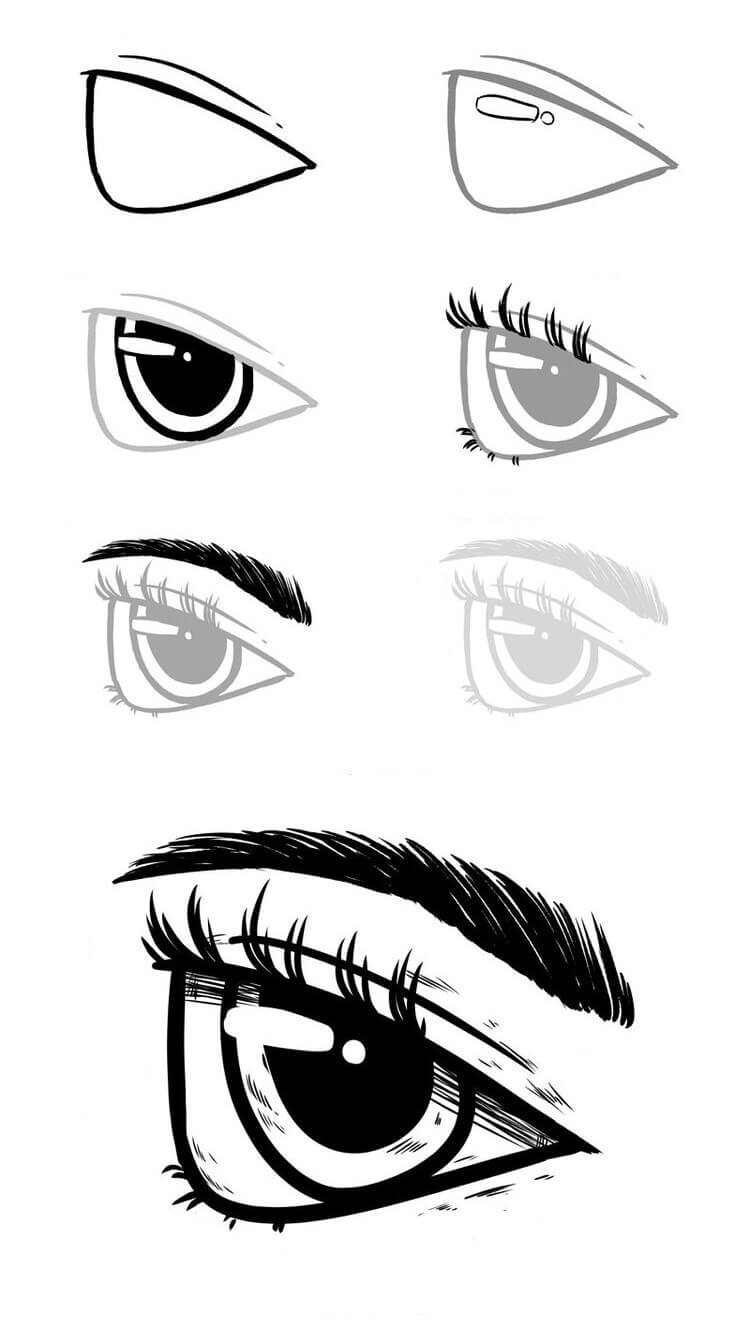 Dibujos de Ojos de Anime - Idea 39