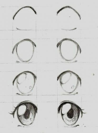 Dibujos de Ojos de Anime - Idea 5