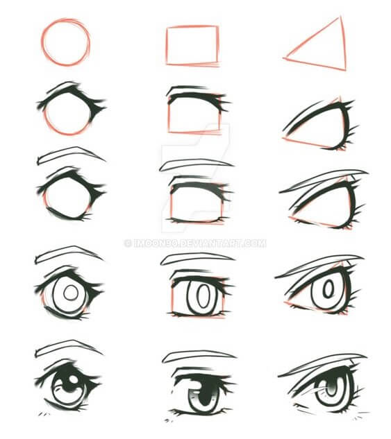 Dibujos de Ojos de Anime - Idea 7