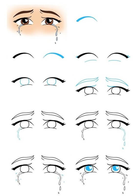 Dibujos de Ojos de Anime - Idea 8