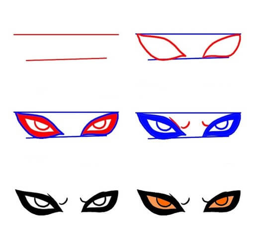 Dibujos de Ojos de Naruto - Idea 50