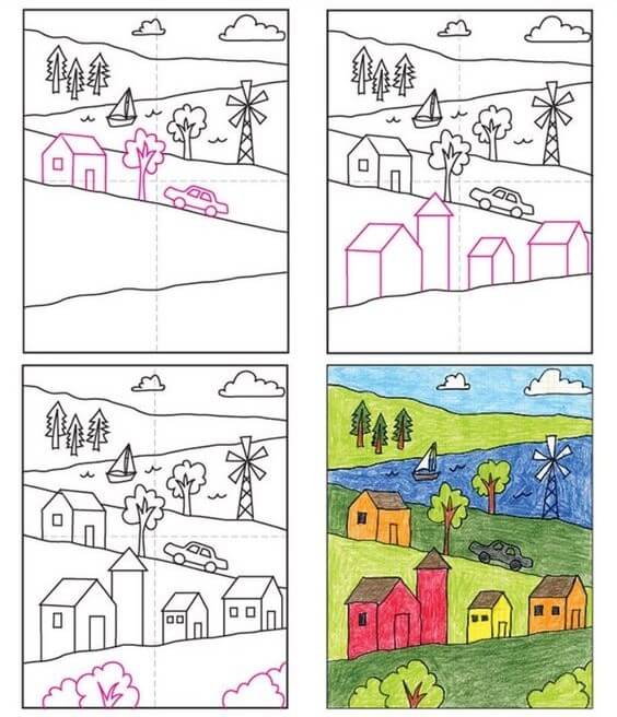 Dibujos de Paisajes