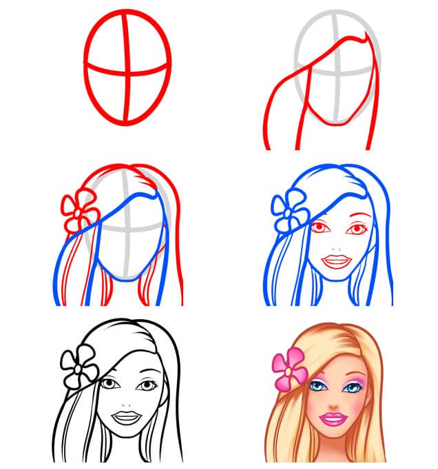 Dibujos de Princesa Barbie - Idea 13