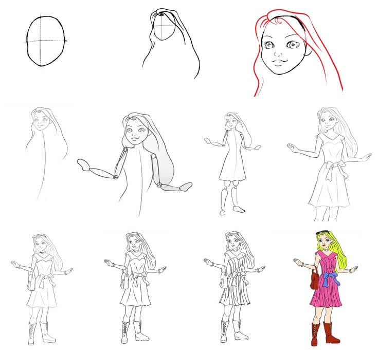 Dibujos de Princesa Barbie - Idea 9