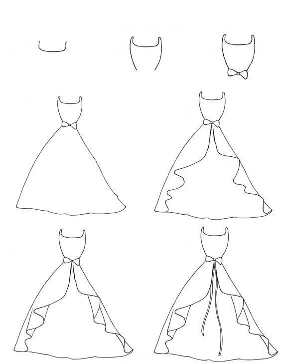 Dibujos de Un vestido - Idea 25