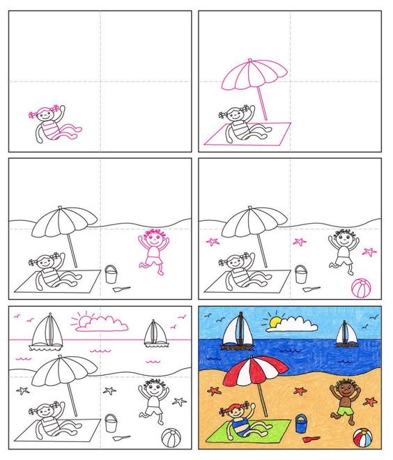 Dibujos de Una playa - Idea 10