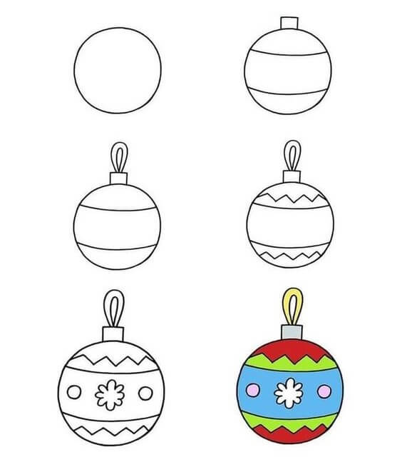 Dibujos de Bola de navidad