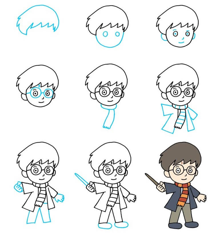 Dibujos de Harry Potter es guapo